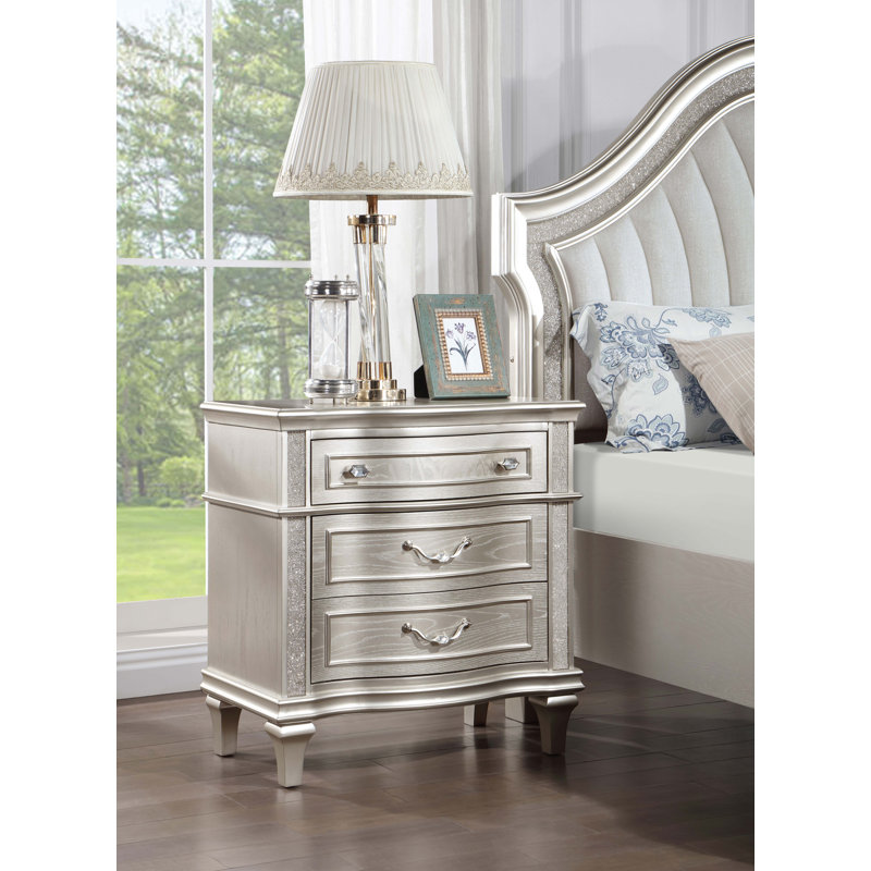 Wayfair silver nightstand hotsell